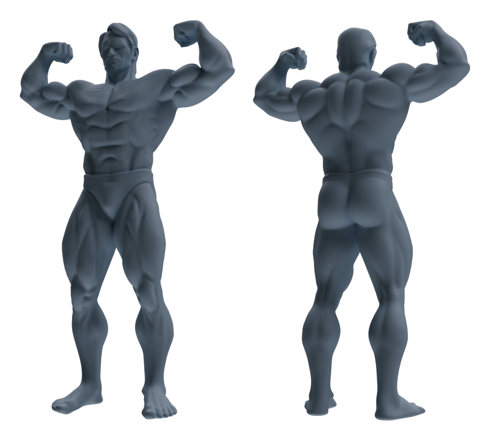 Detail view of MRY-SFW LYTR829 Male Bodybuilder Figure Modern Model 6 pcs Miniature Car Diorama Figures Scene Props Accessories Resin Model