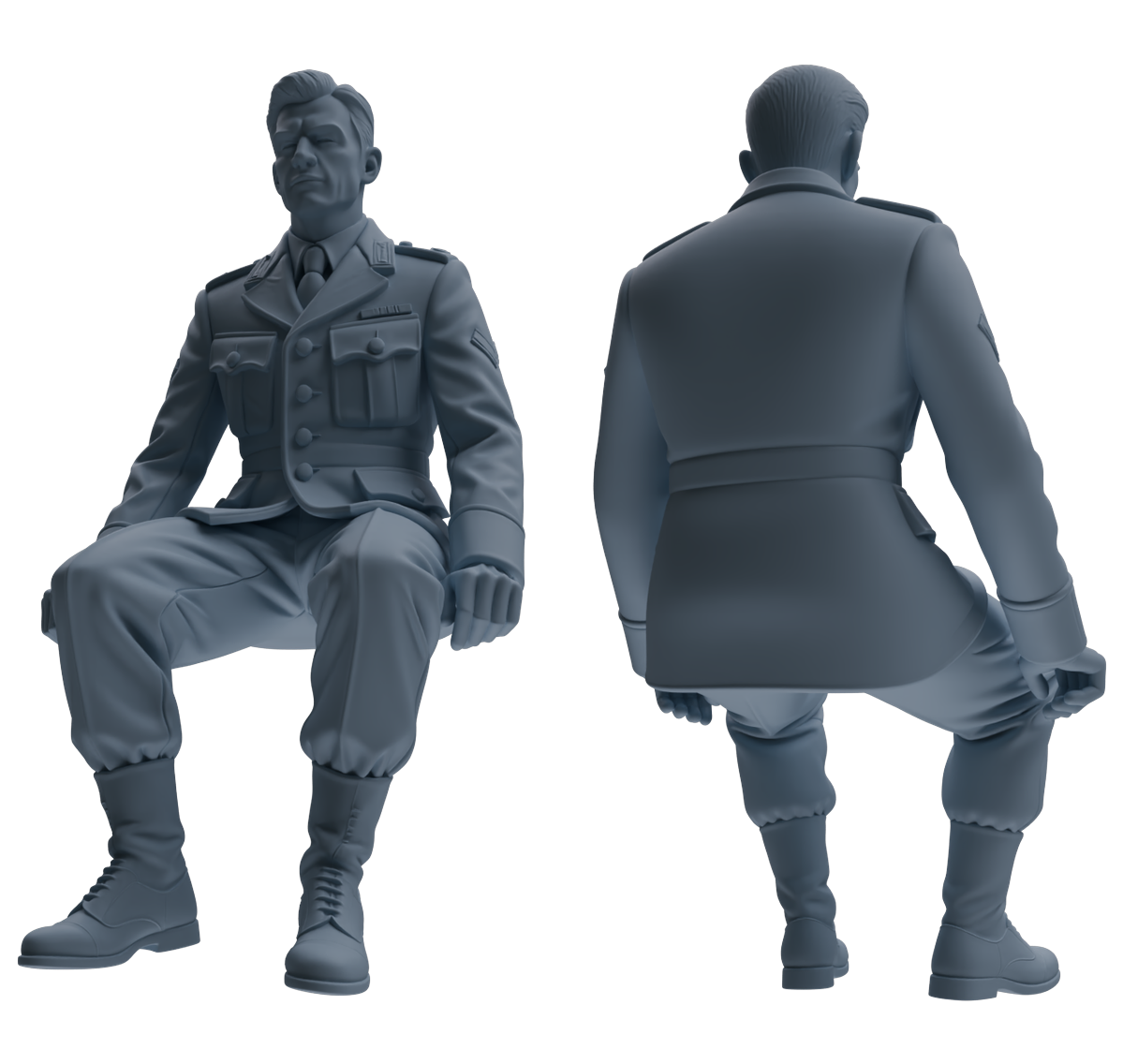 MRY-SFW SSTR182 Miniatures Soldier Model Kit Multi-Purpose Soldier Pose Modern Model 6 pcs