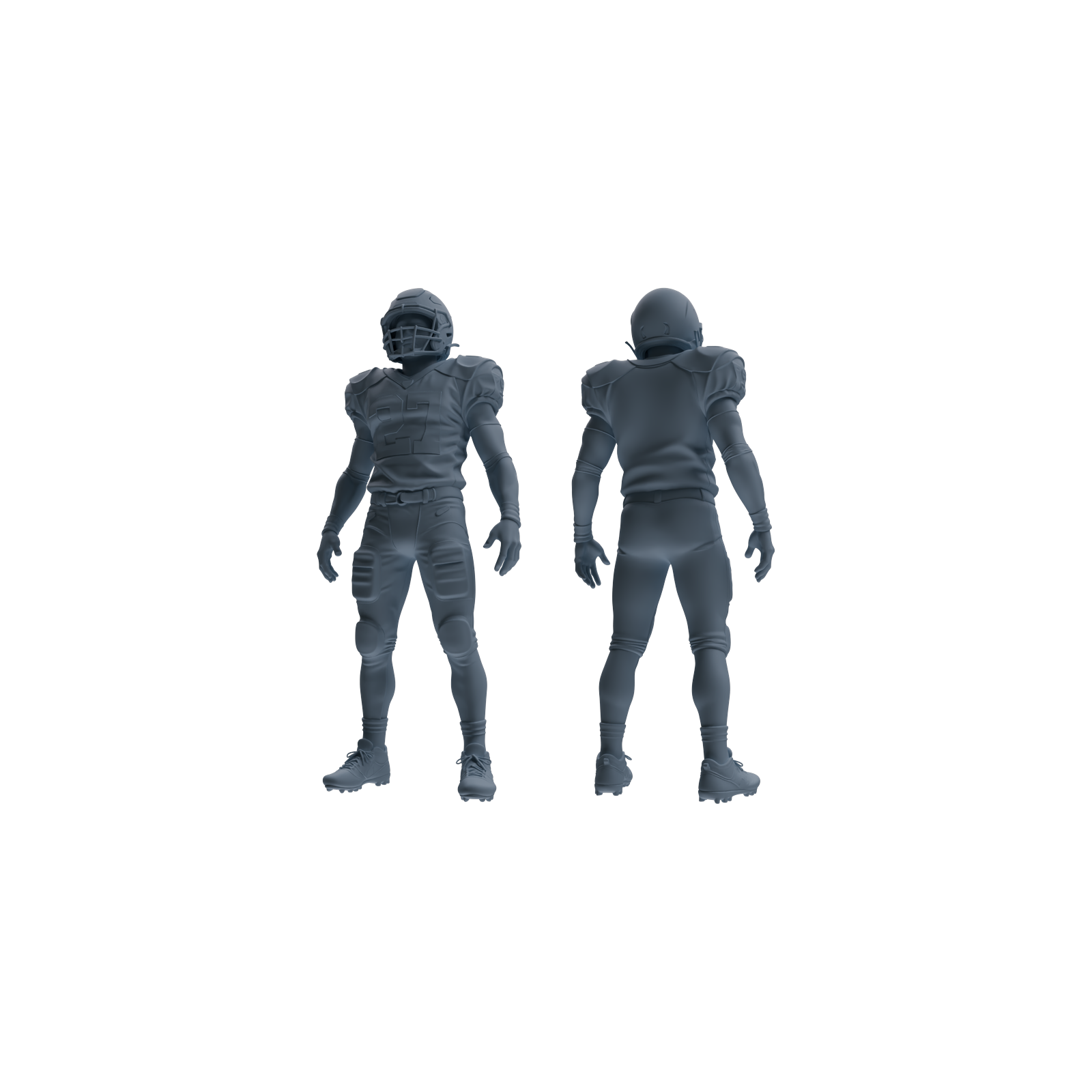 Detail view of MRY-SFW LYTR809 American Football Player Figure Modern Model 5 pcs Miniature Car Diorama Figures Scene Props Accessories Resin Model