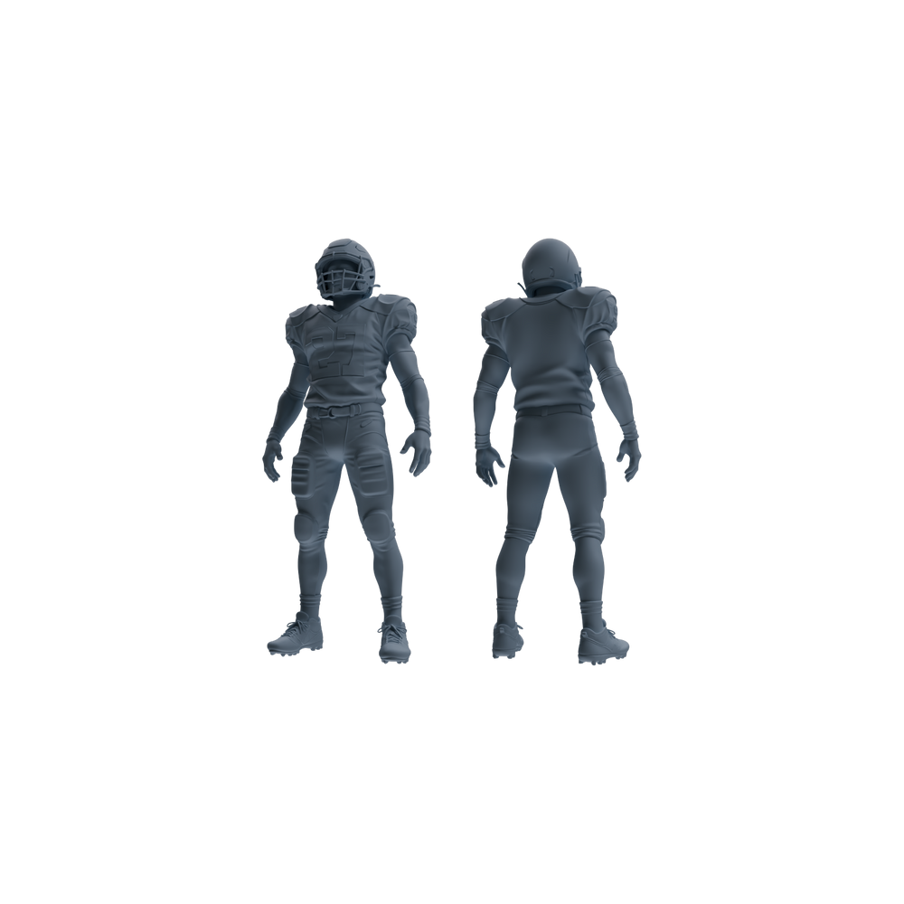Detail view of MRY-SFW LYTR809 American Football Player Figure Modern Model 5 pcs Miniature Car Diorama Figures Scene Props Accessories Resin Model