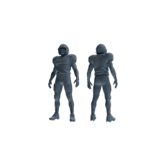 Detail view of MRY-SFW LYTR809 American Football Player Figure Modern Model 5 pcs Miniature Car Diorama Figures Scene Props Accessories Resin Model