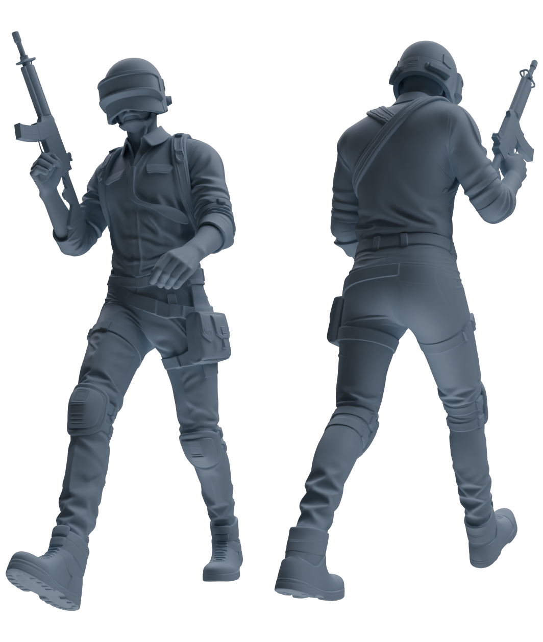 Detail view of MRY-SFW LYGR660 ame Peacekeeper Elite Six-Person Cover Action Model