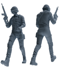 Detail view of MRY-SFW LYGR660 ame Peacekeeper Elite Six-Person Cover Action Model