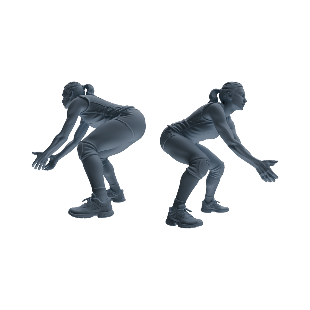 Detail view of MRY-SFW LYTR823 Female Volleyball Player Figure Modern Model 5 pcs Miniature Car Diorama Figures Scene Props Accessories Resin Model