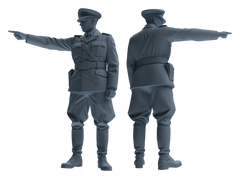Detail view of MRY-SFW LYGR579 WWII French Army Six-Person Punishment Group Model