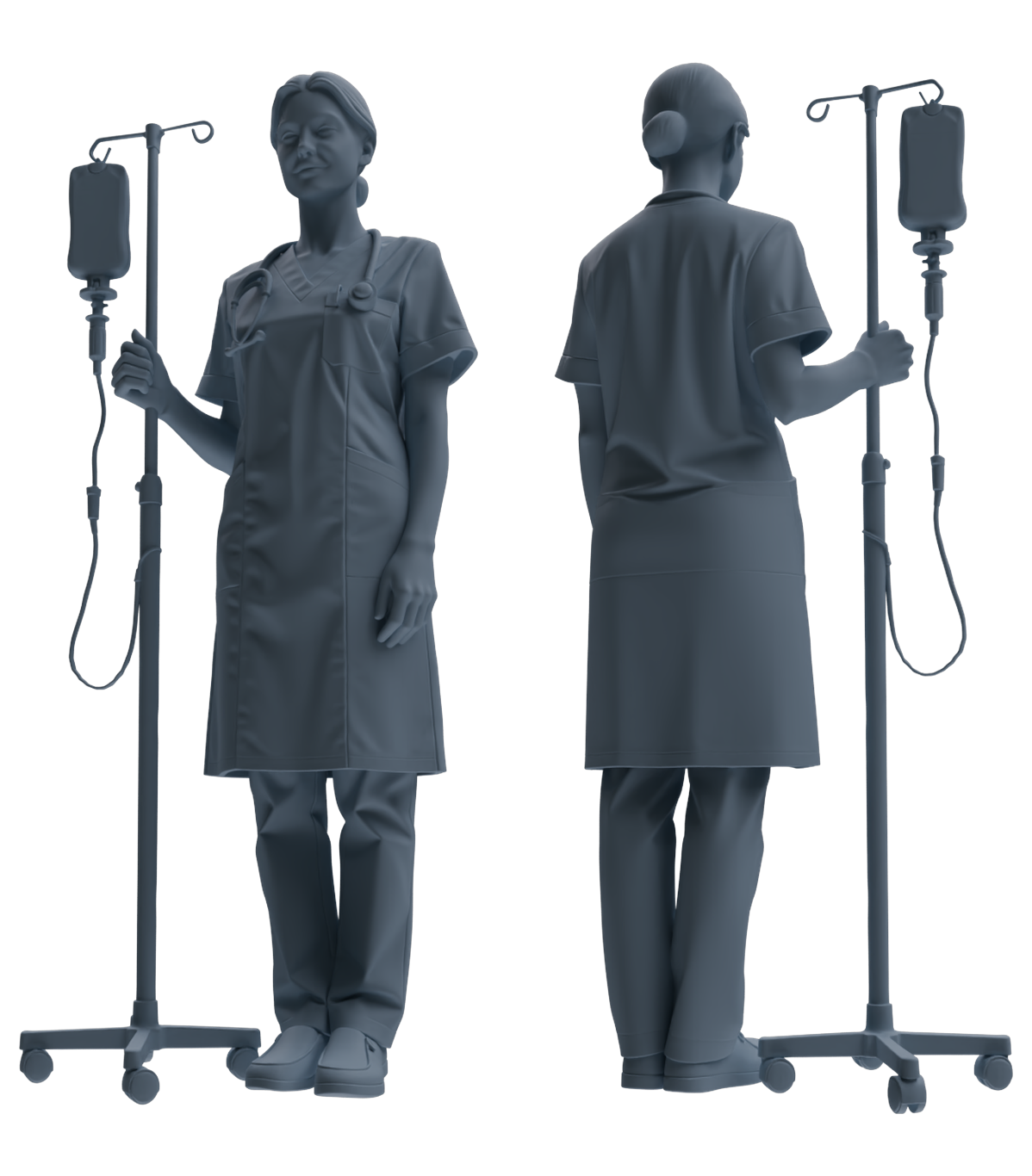 MRY-SFW SSTR206 Miniatures Soldier Model Kit Field Medical Scene Soldier Model 4 pcs