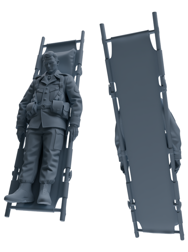 MRY-SFW SSTR192 Miniatures Soldier Model Kit Wounded Soldier Medical Pose Modern Model 6 pcs