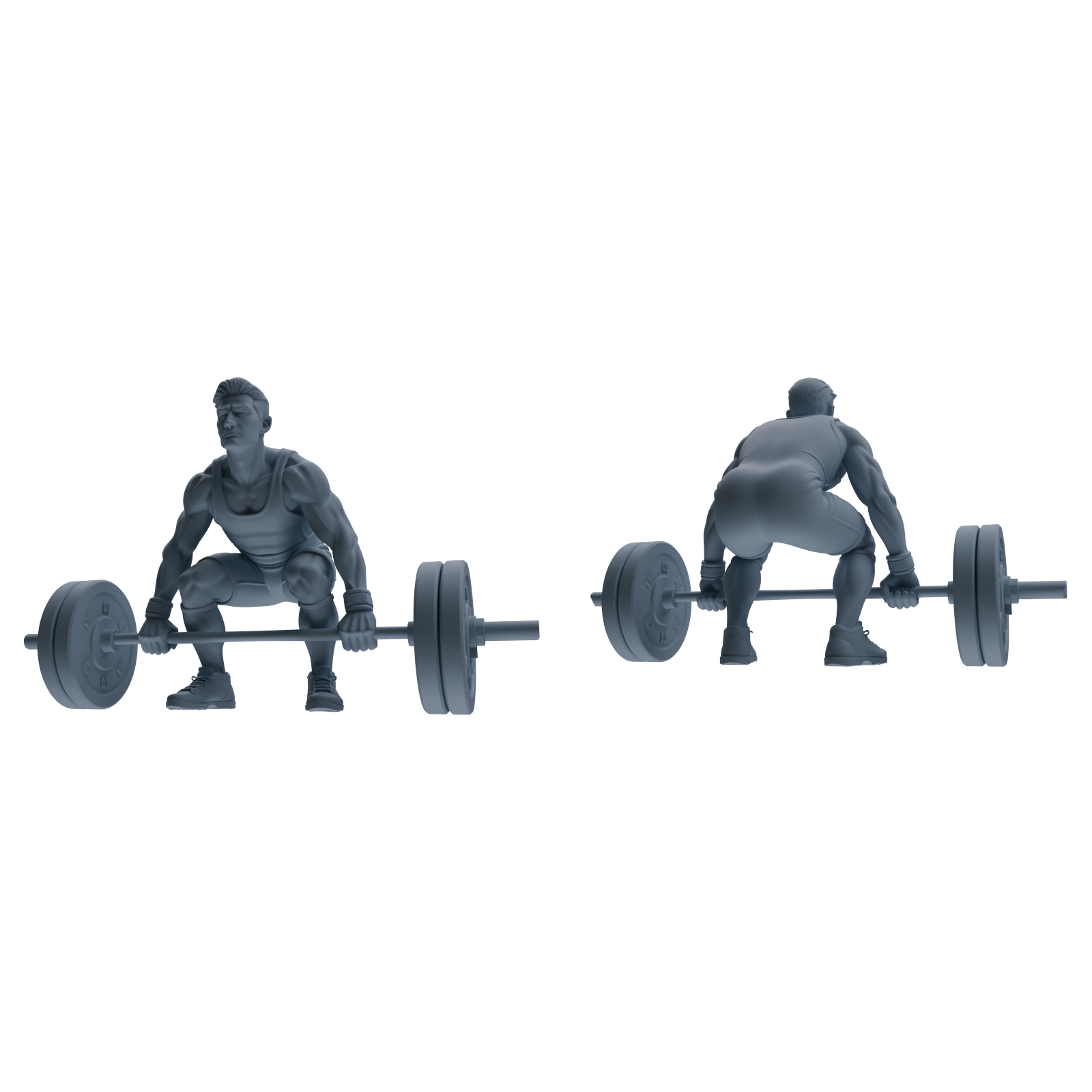 Detail view of MRY-SFW LYTR798 Weightlifting Fitness Figure Modern Model 6 pcs Miniature Car Diorama Figures Scene Props Accessories Resin Model