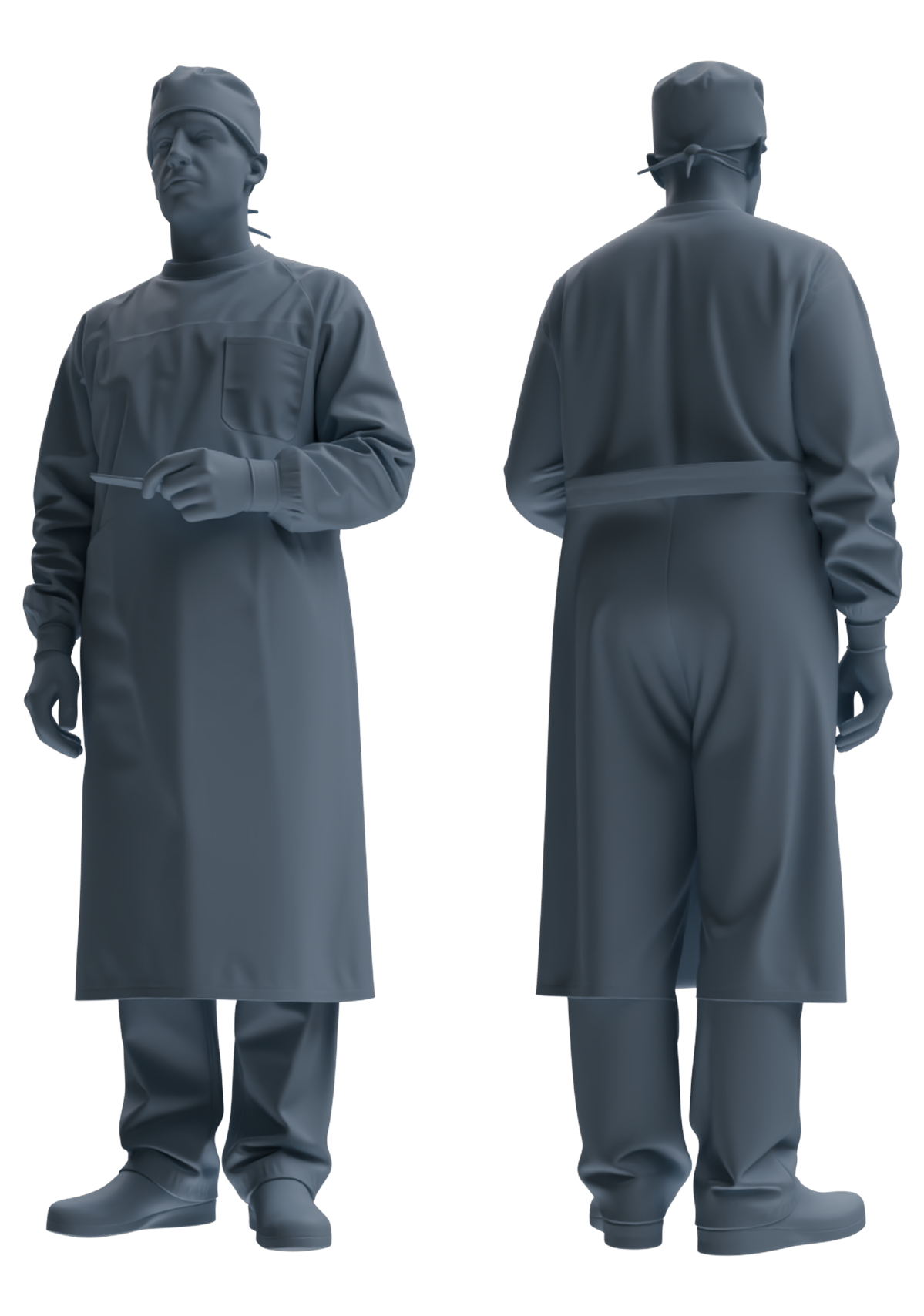 MRY-SFW SSTR206 Miniatures Soldier Model Kit Field Medical Scene Soldier Model 4 pcs