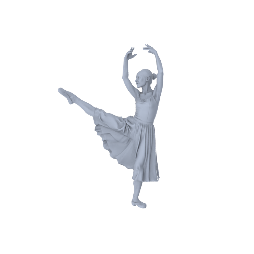 Detail view of MRY-SFW LYTR548 Modern Stage Ballet Dancers Pose Group of 5 Miniature Car Diorama Figures Scene Props Accessories Resin Model