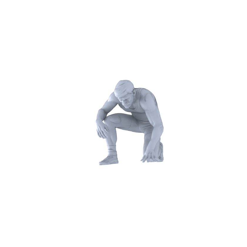 Detail view of MRY-SFW LYTR558 Modern Court Wrestlers Pose Group of 5 Miniature Car Diorama Figures Scene Props Accessories Resin Model