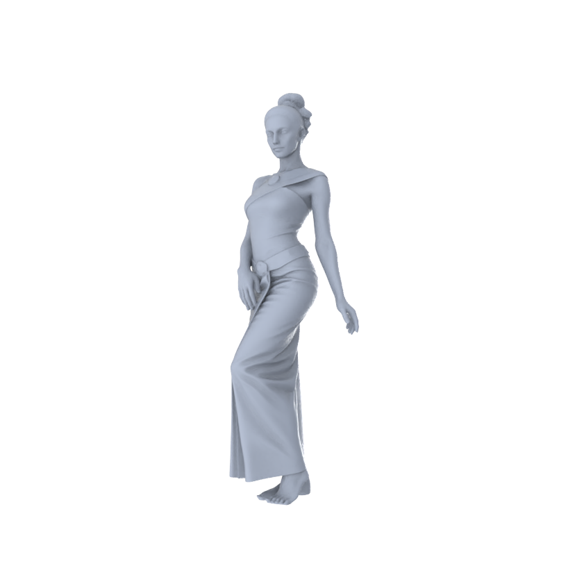 Detail view of MRY-SFW LYTR562 Ancient Exotic Style Women Pose Group of 6 Miniature Car Diorama Figures Scene Props Accessories Resin Model
