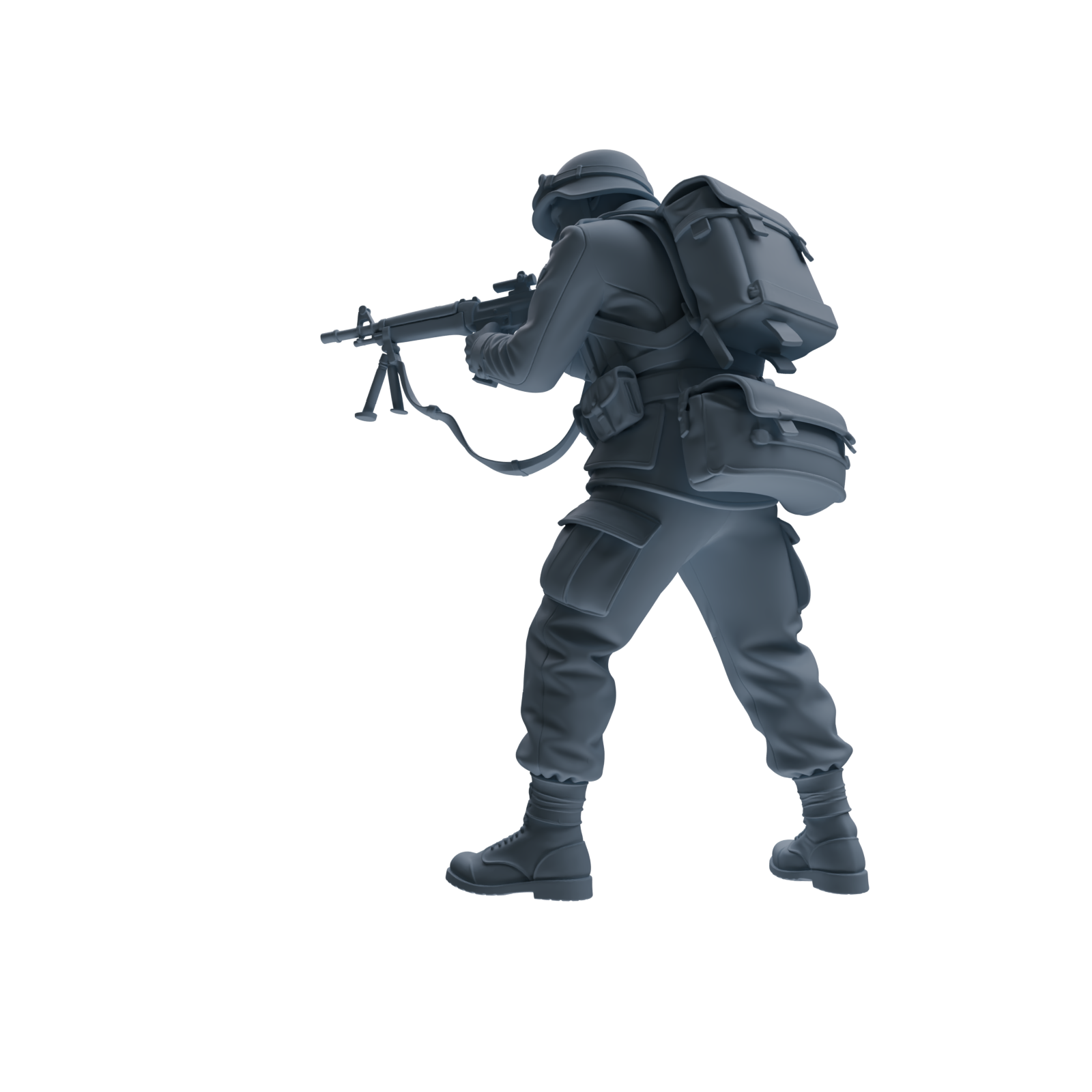 MRY-SFW SSTR185 Miniatures Soldier Model Kit Combat Engineer Soldier Pose Modern Model 4 pcs