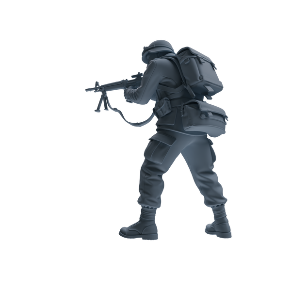 MRY-SFW SSTR185 Miniatures Soldier Model Kit Combat Engineer Soldier Pose Modern Model 4 pcs