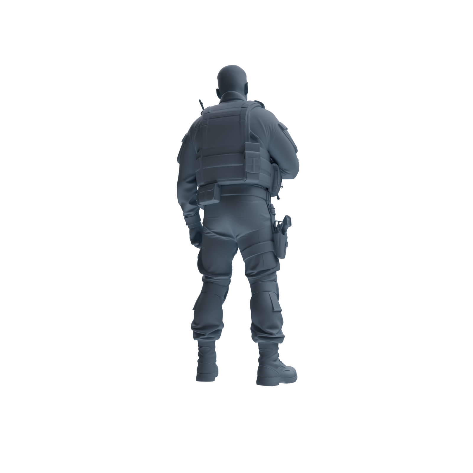 MRY-SFW SSTR183 Miniatures Soldier Model Kit Special Forces Soldier Pose Modern Model 3 pcs