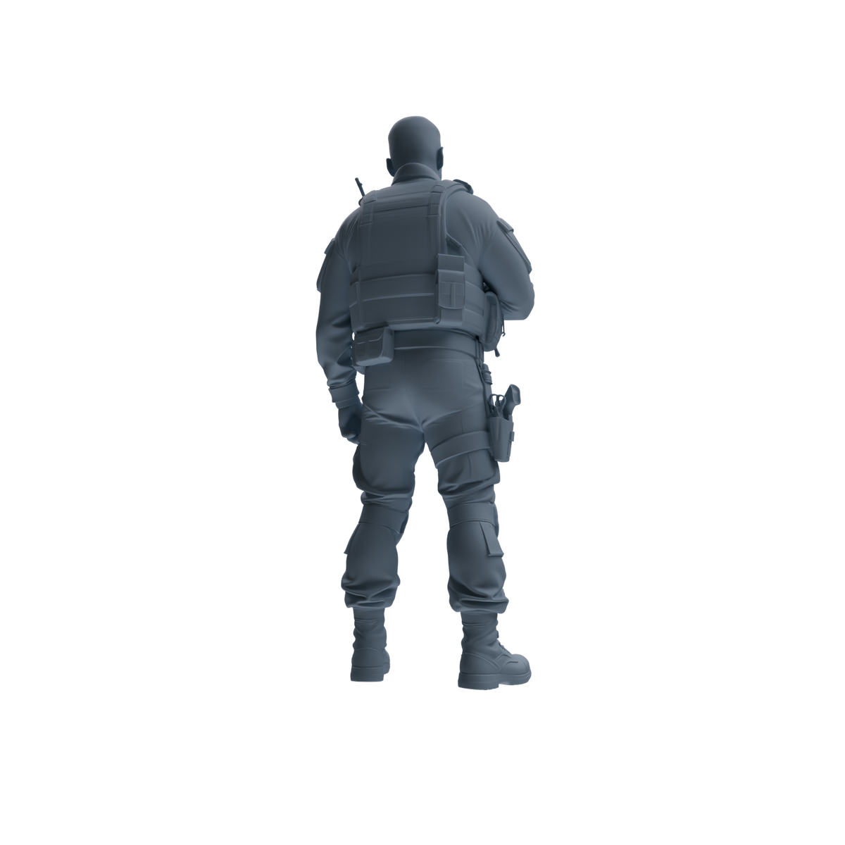 MRY-SFW SSTR183 Miniatures Soldier Model Kit Special Forces Soldier Pose Modern Model 3 pcs — detail view 5