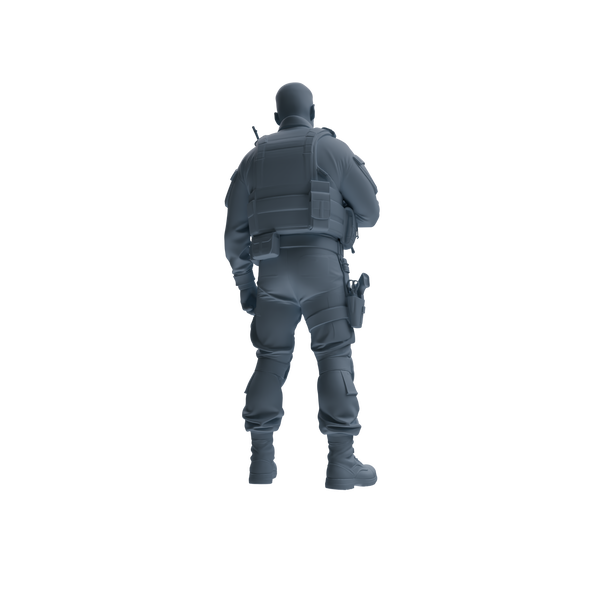 MRY-SFW SSTR183 Miniatures Soldier Model Kit Special Forces Soldier Pose Modern Model 3 pcs
