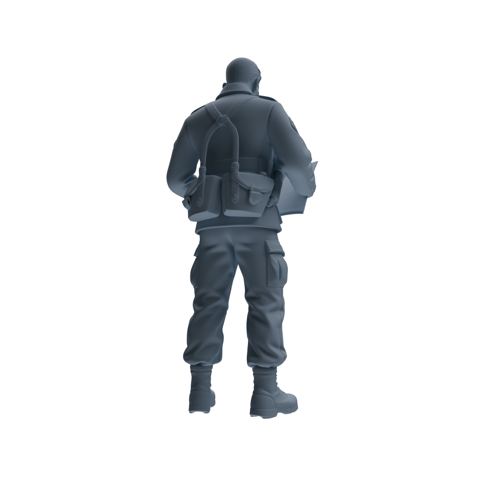 MRY-SFW SSTR184 Miniatures Soldier Model Kit Command Soldier Pose Modern Model 3 pcs