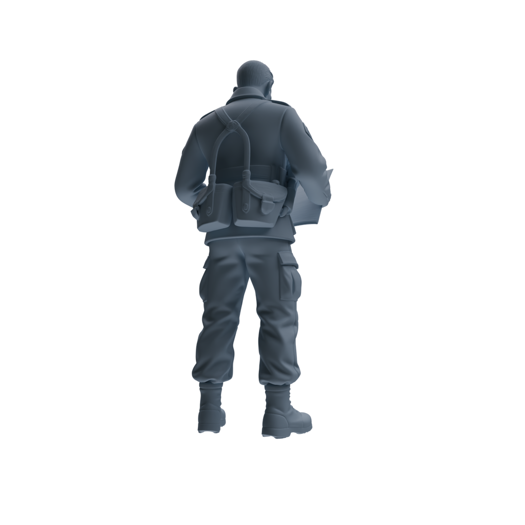 MRY-SFW SSTR184 Miniatures Soldier Model Kit Command Soldier Pose Modern Model 3 pcs