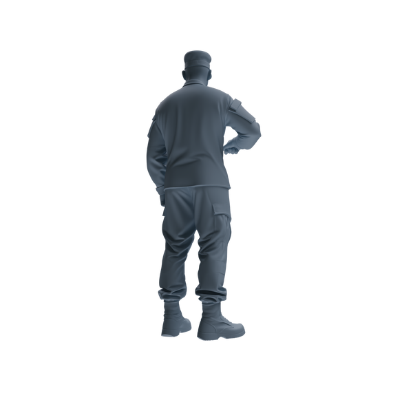 MRY-SFW SSTR179 Miniatures Soldier Model Kit Logistics Soldier Pose Modern Model 3 pcs