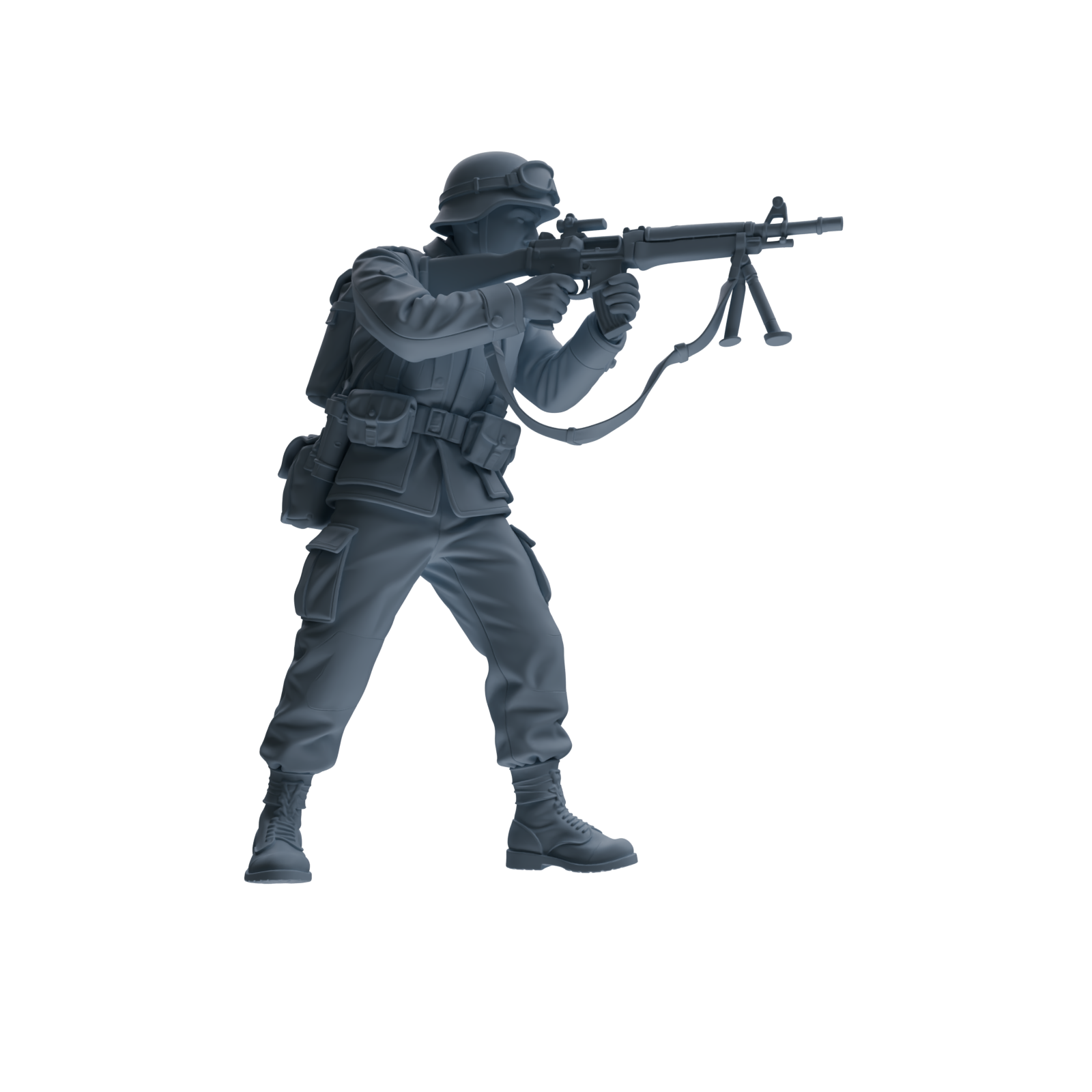 MRY-SFW SSTR185 Miniatures Soldier Model Kit Combat Engineer Soldier Pose Modern Model 4 pcs