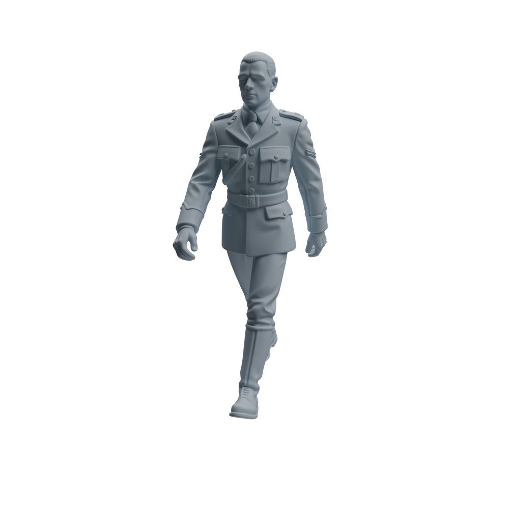 Detail view of MRY-SFW LYTR947 Military Officer Man Character Modern Model 4 pcs Model