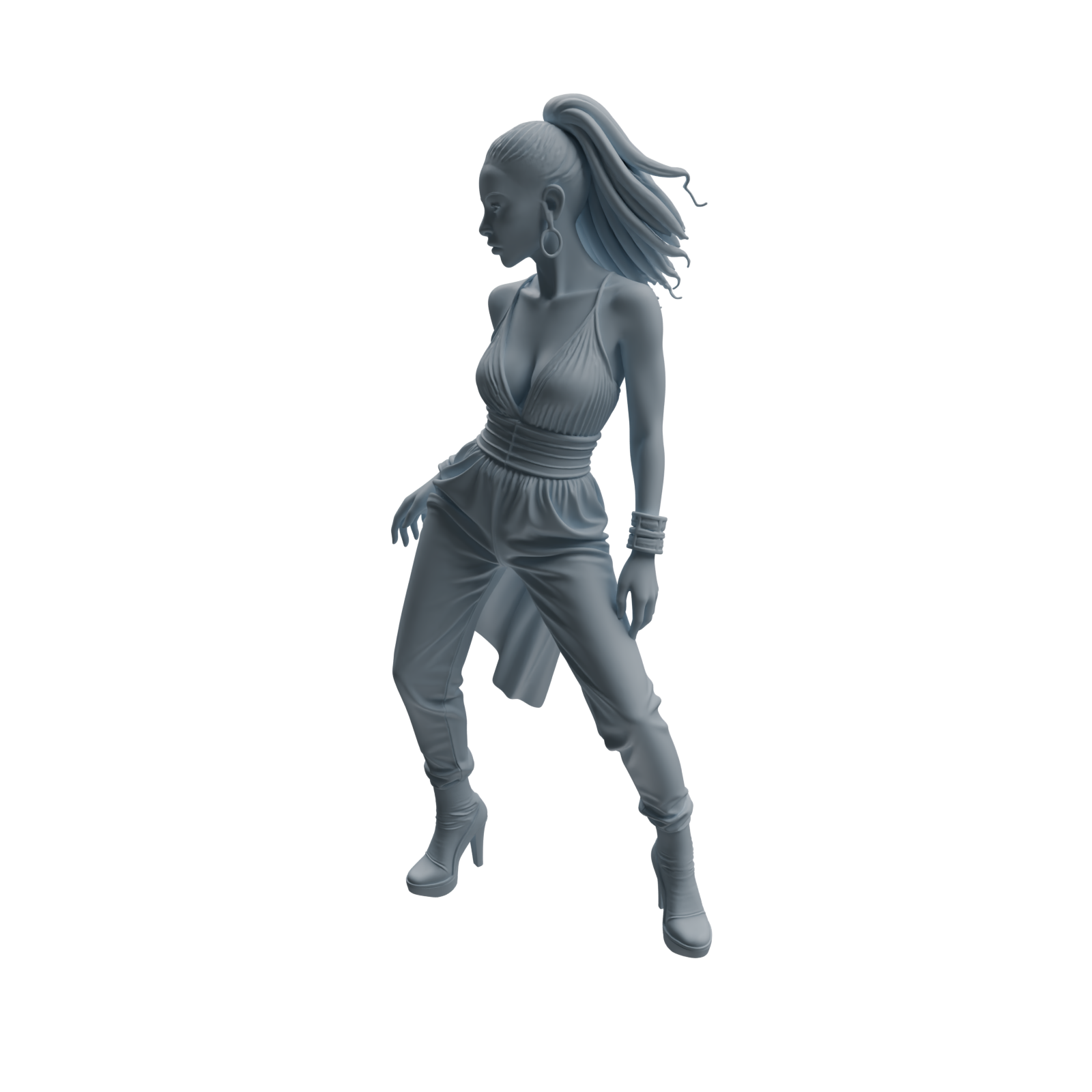 Detail view of MRY-SFW LYTR931 Nightclub Style Woman Character Modern Model 3 pcs Model