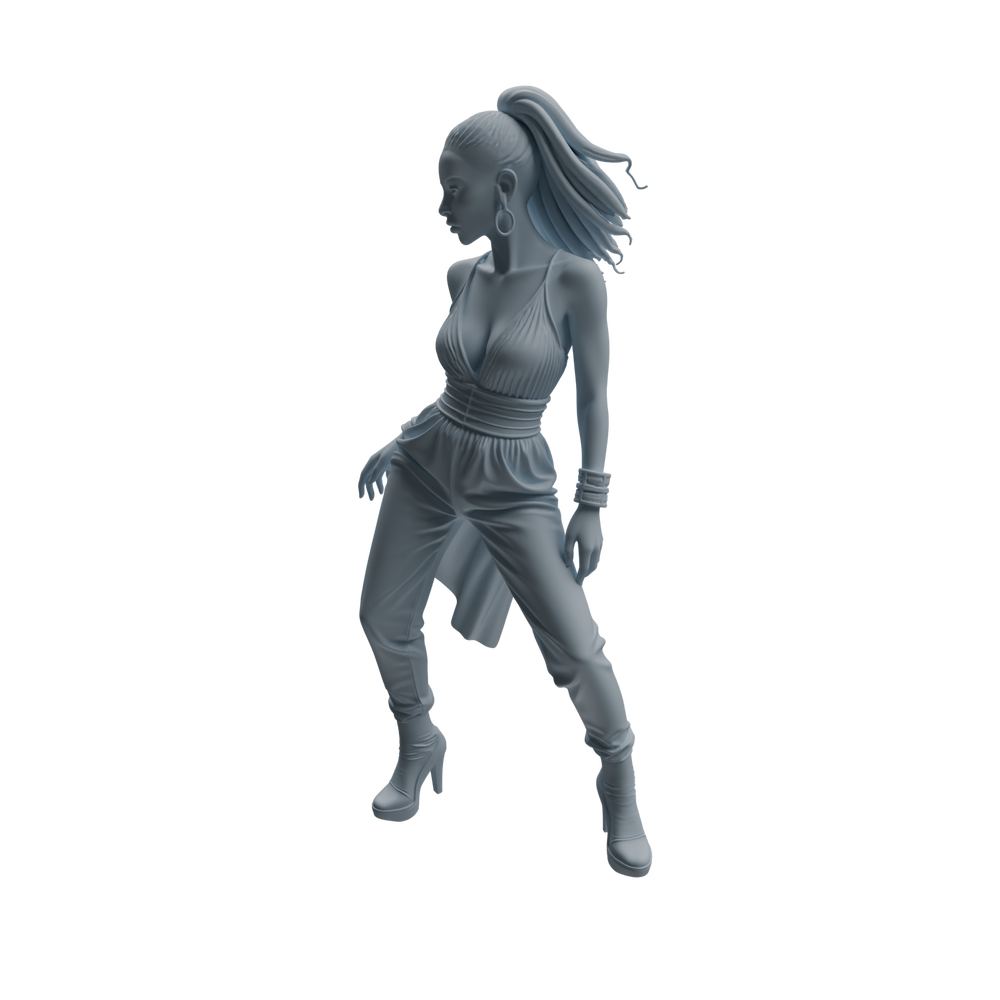 Detail view of MRY-SFW LYTR931 Nightclub Style Woman Character Modern Model 3 pcs Model