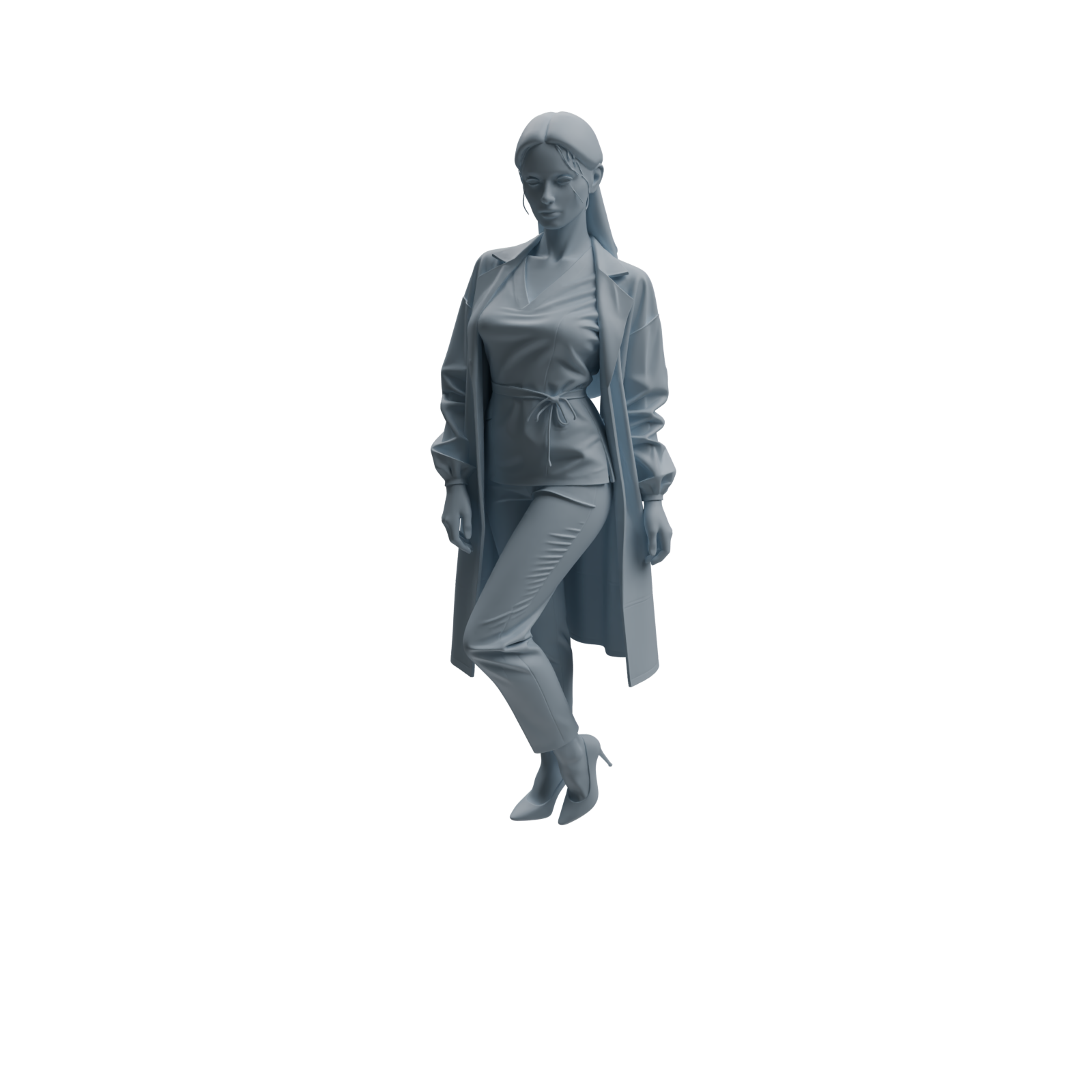 Detail view of MRY-SFW LYTR999 Professional Female Doctor Character Modern Model 4 pcs Model