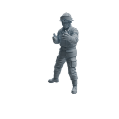 Detail view of MRY-SFW LYTR1063 Firefighter Action Pose Character Modern Model 4 pcs Model