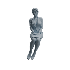 Detail view of MRY-SFW LYTR975 Business-Suit Office Woman Character Modern Model 4 pcs Model