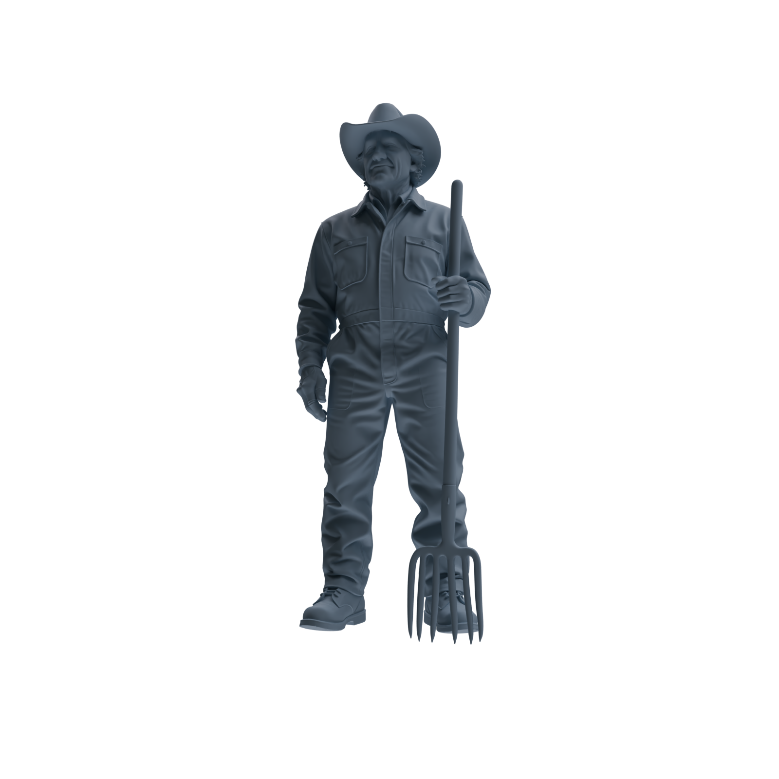Detail view of MRY-SFW LYTR922 Farm Cowboy Worker Multi-pose Modern Model 3 pcs Model