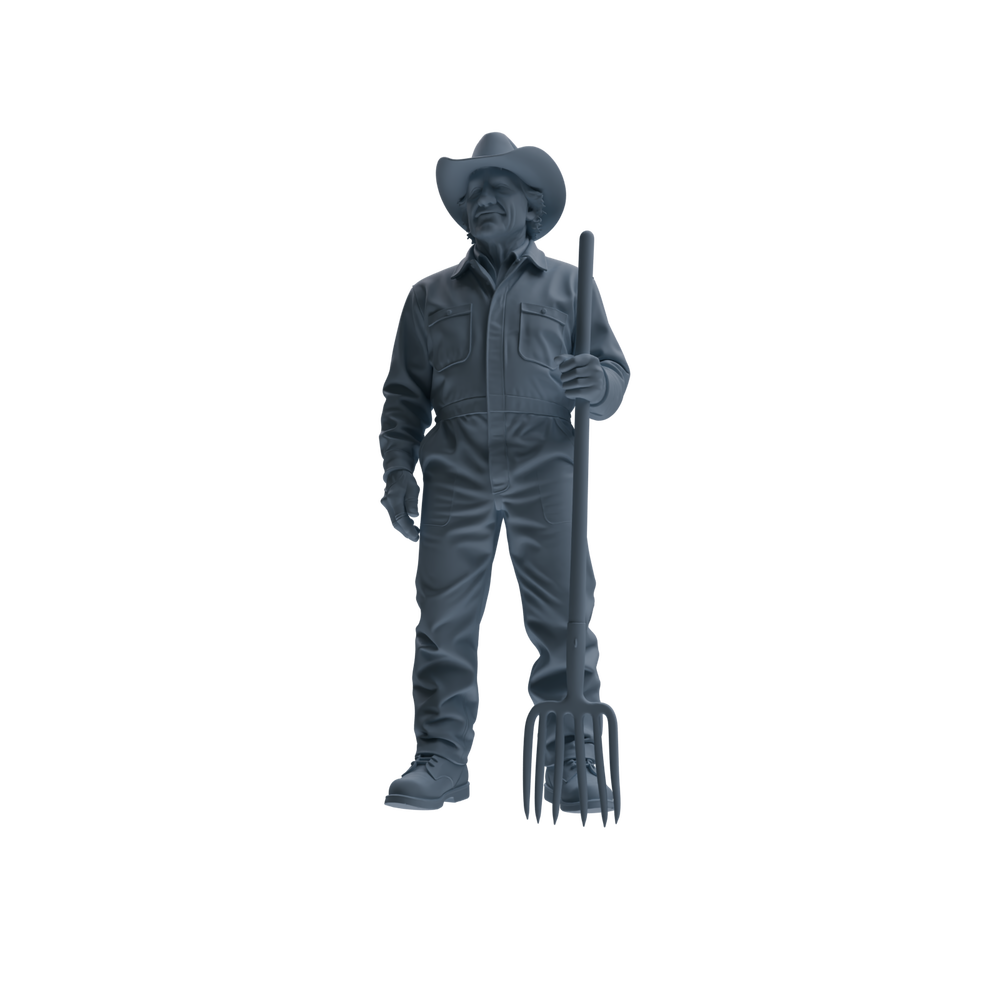 Detail view of MRY-SFW LYTR922 Farm Cowboy Worker Multi-pose Modern Model 3 pcs Model