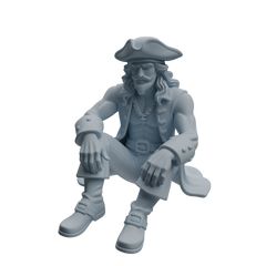 Detail view of MRY-SFW LYTR1092 Realistic Pirate Character Modern Model 3 pcs Model