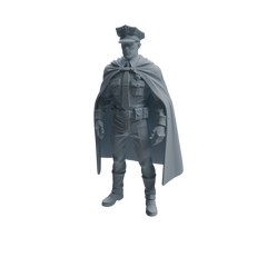 Detail view of MRY-SFW LYTR949 Cape Uniform Man Character Modern Model 4 pcs Model
