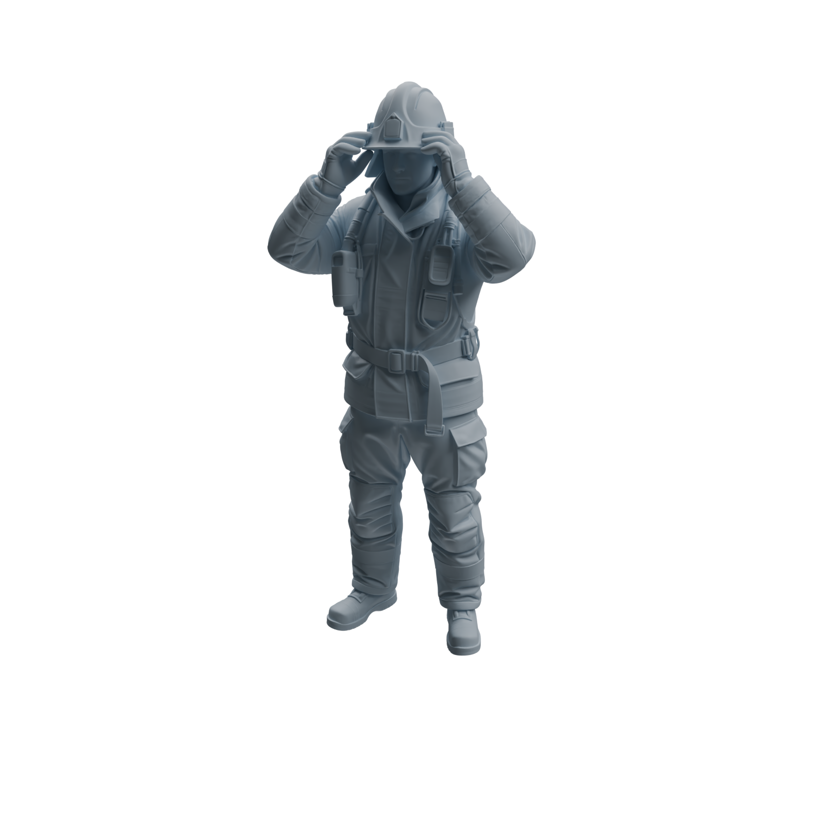 Detail view of MRY-SFW LYTR1061 Firefighter Character Modern Model 4 pcs Model