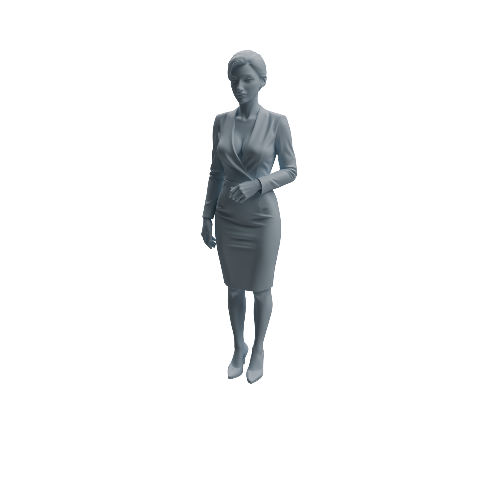 Detail view of MRY-SFW LYTR973 Business Workplace Woman Character Modern Model 4 pcs Model