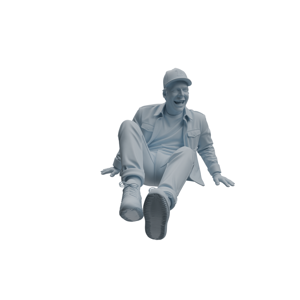Detail view of MRY-SFW LYTR1033 Joyful Interactive Male Character Modern Model 3 pcs Model
