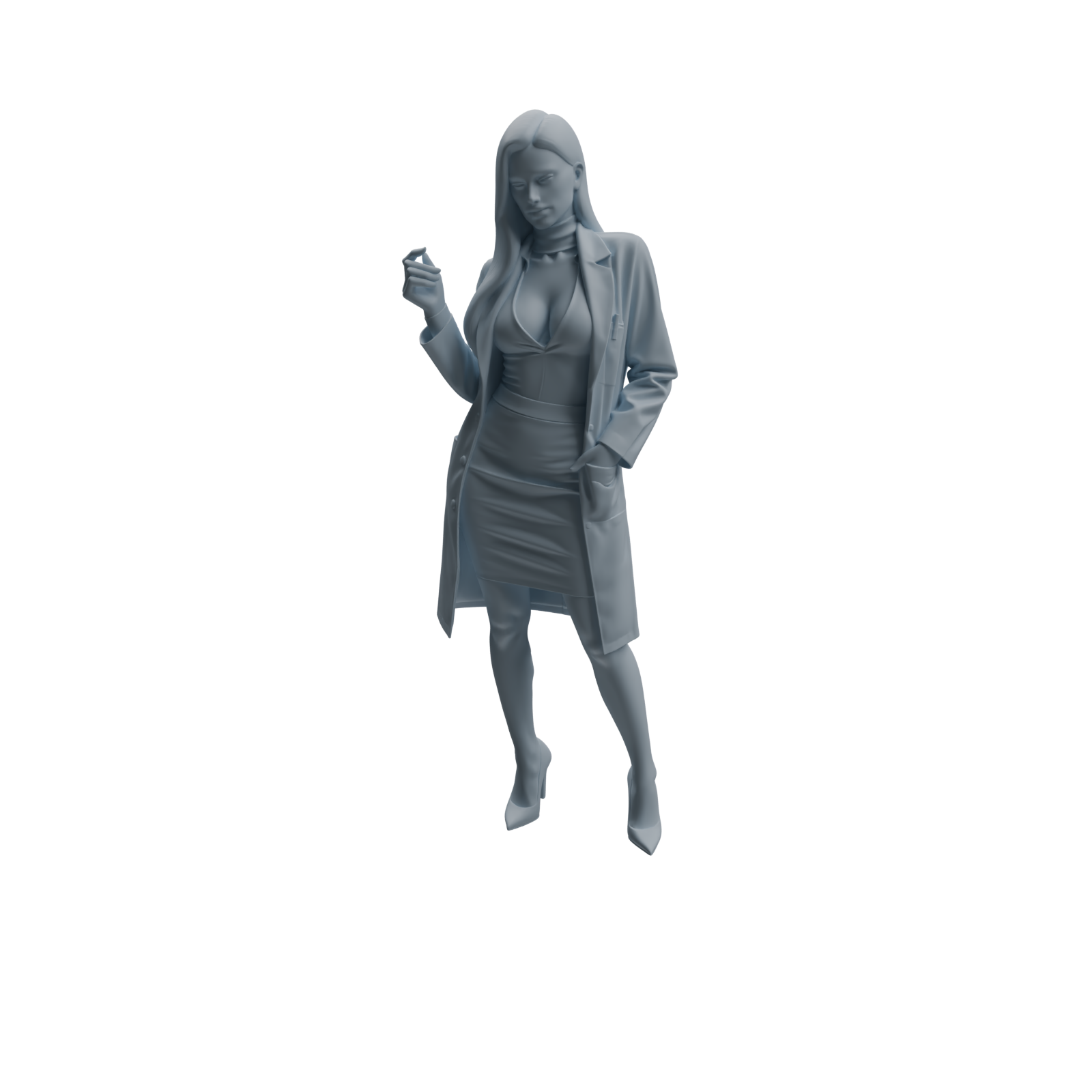 Detail view of MRY-SFW LYTR1000 Female Doctor Character Model Modern 4 pcs Model