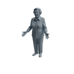 Detail view of MRY-SFW LYTR1038 Daily Interactive Elderly Character Modern Model 4 pcs Model