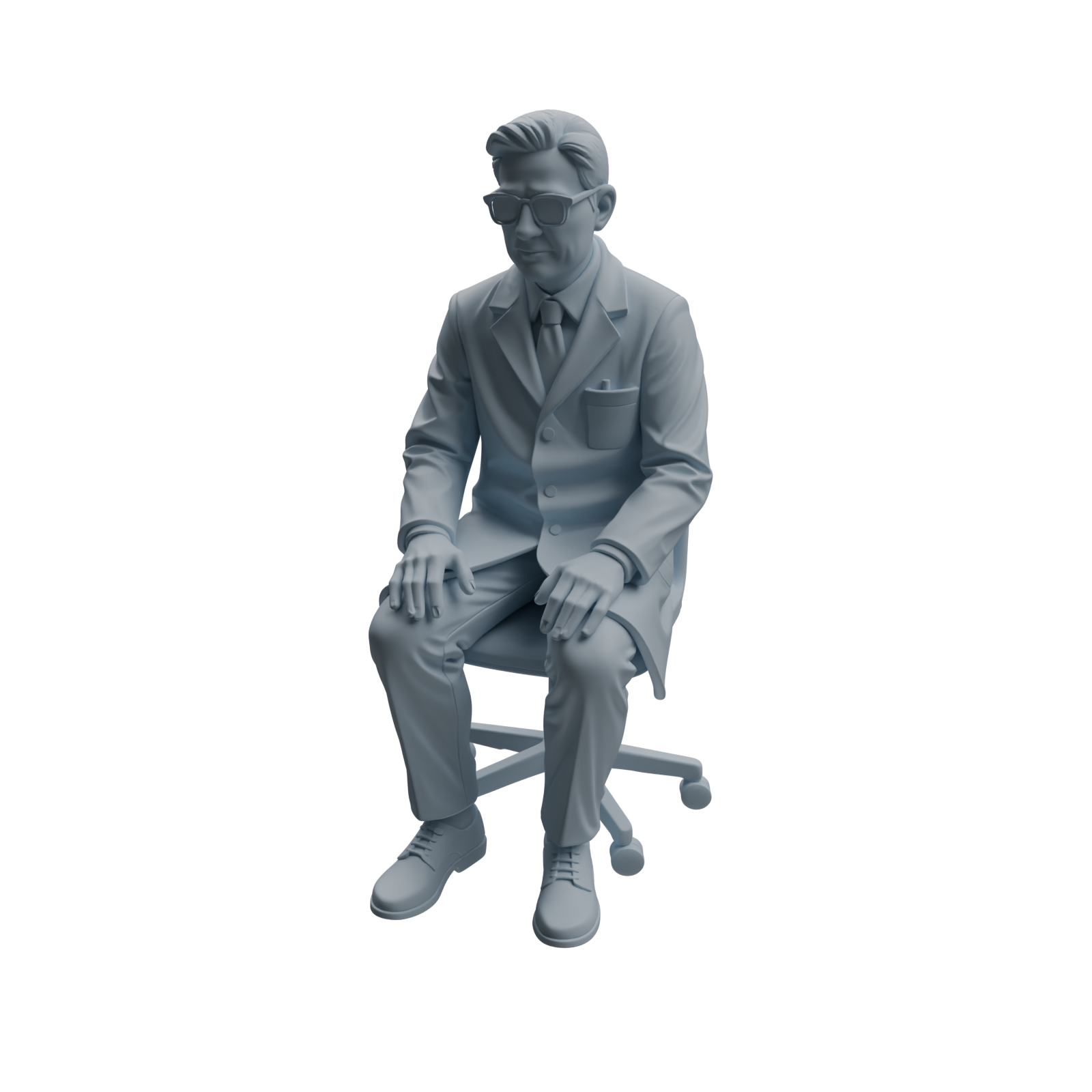 Detail view of MRY-SFW LYTR966 Lab-Operation Research Teacher Character Modern Model 4 pcs Model
