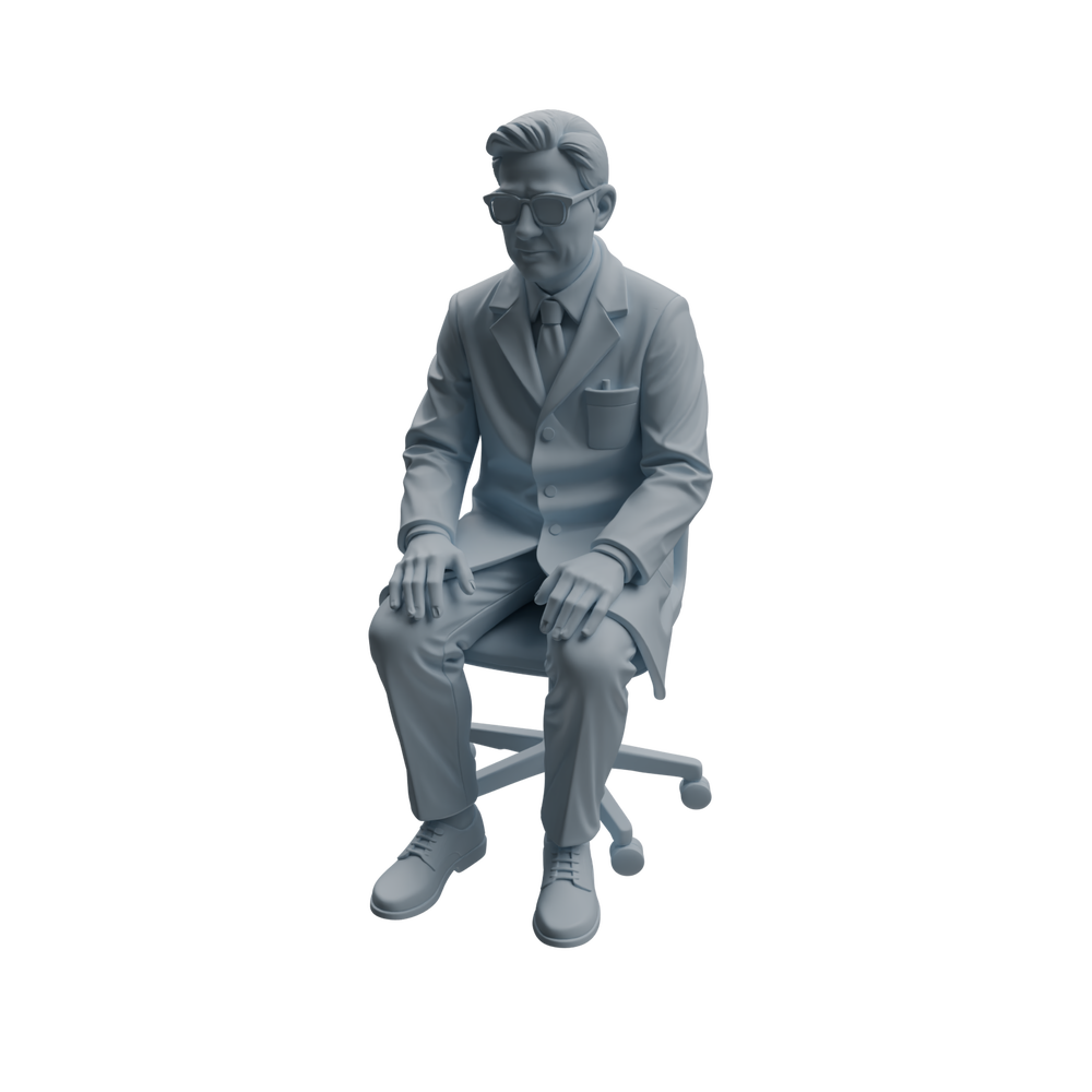 Detail view of MRY-SFW LYTR966 Lab-Operation Research Teacher Character Modern Model 4 pcs Model
