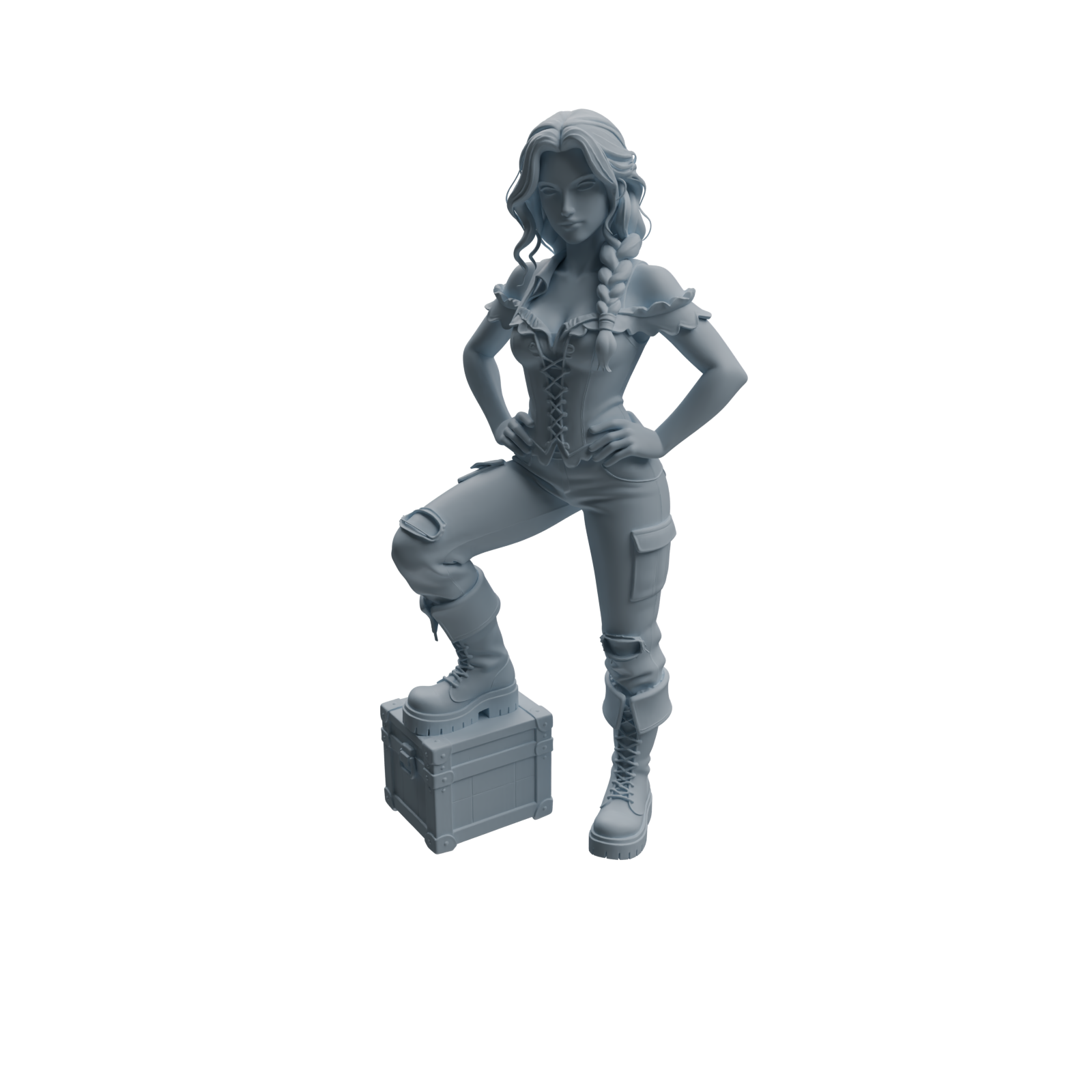 Detail view of MRY-SFW LYTR1096 Female Pirate Character Modern Model 4 pcs Model