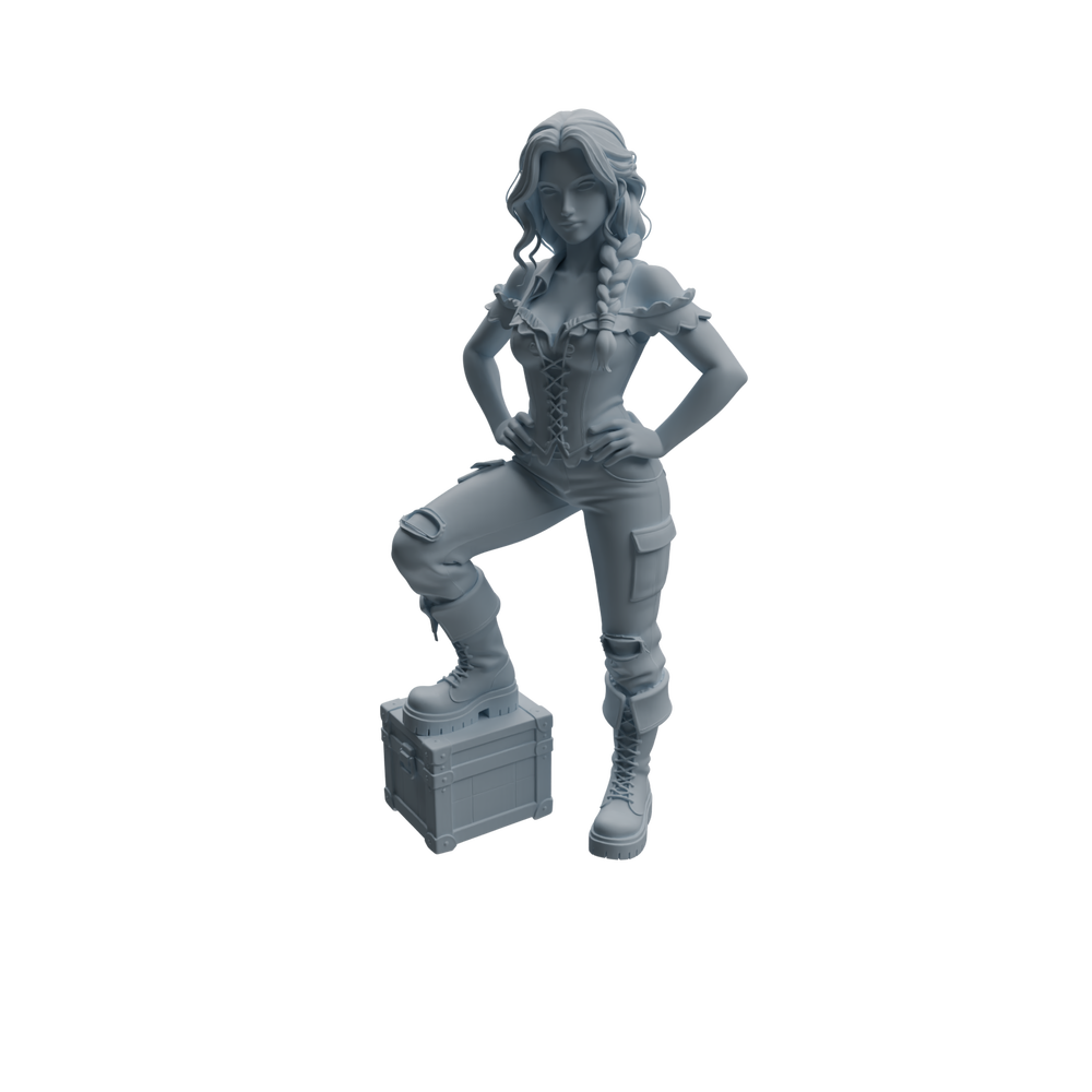 Detail view of MRY-SFW LYTR1096 Female Pirate Character Modern Model 4 pcs Model