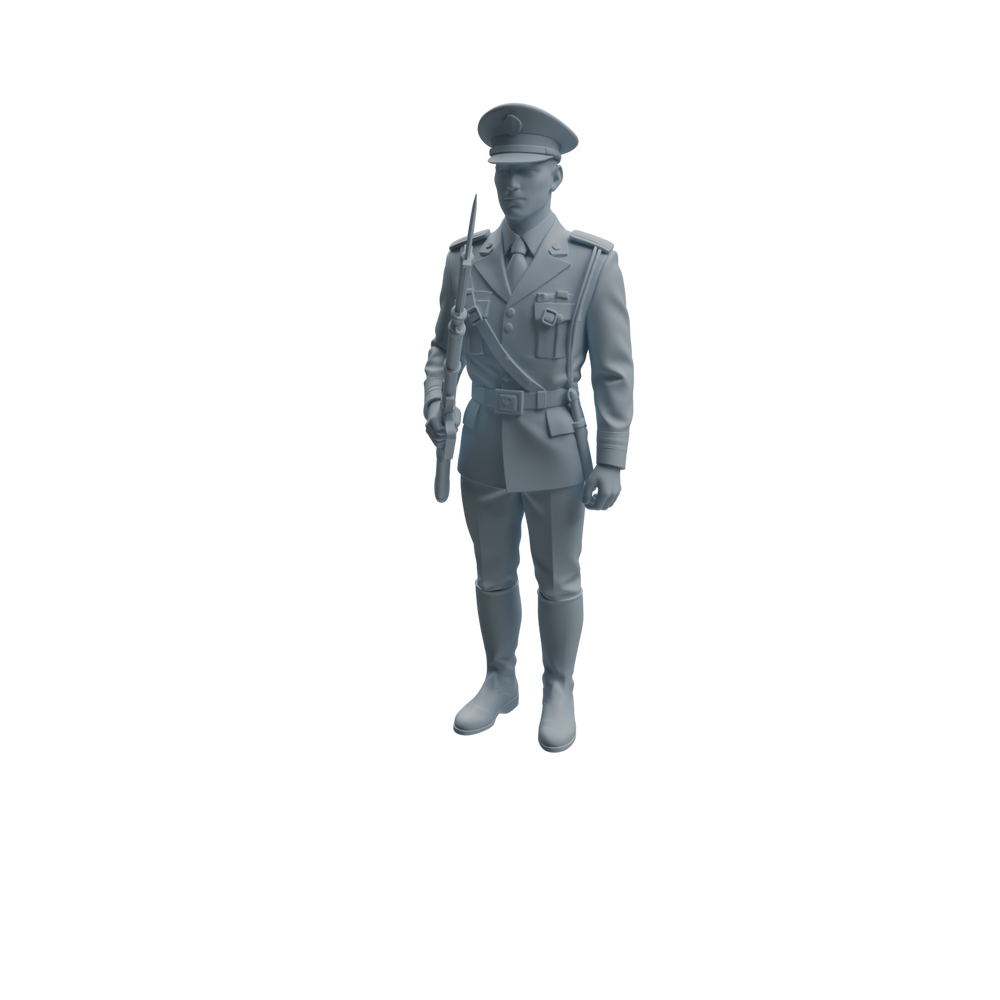 Detail view of MRY-SFW LYTR946 Uniformed Soldier Man Character Modern Model 4 pcs Model