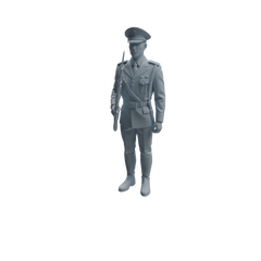 Detail view of MRY-SFW LYTR946 Uniformed Soldier Man Character Modern Model 4 pcs Model