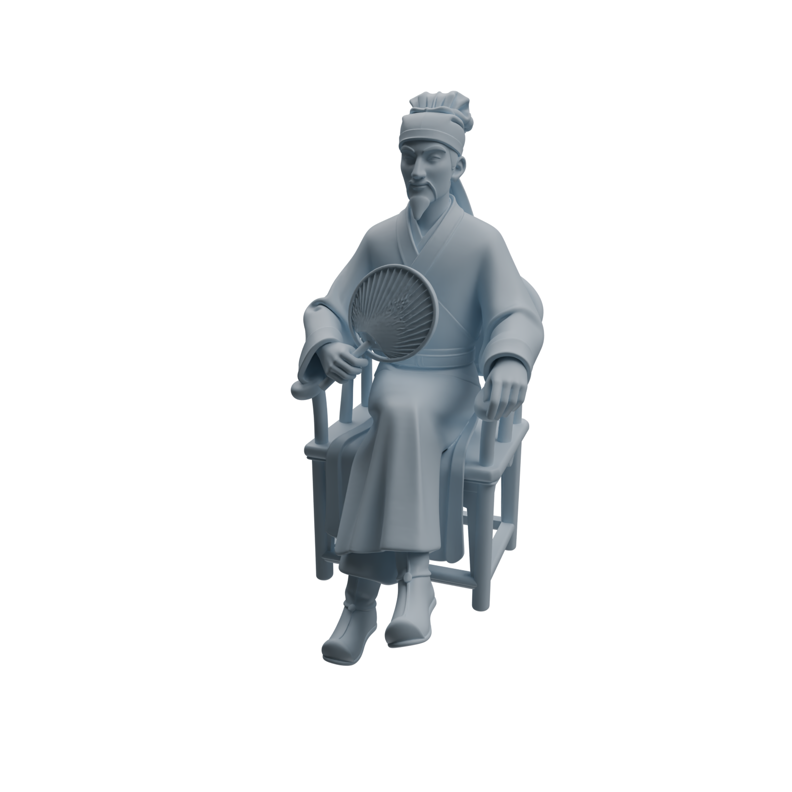 Detail view of MRY-SFW LYTR979 Ancient Literati Gentleman Character Modern Model 3 pcs Model