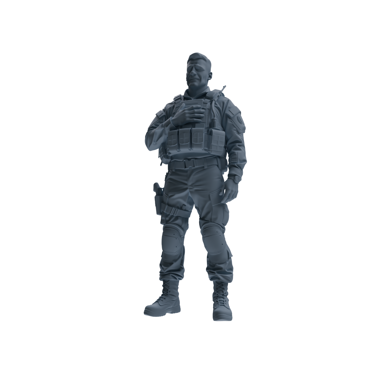 MRY-SFW SSTR183 Miniatures Soldier Model Kit Special Forces Soldier Pose Modern Model 3 pcs