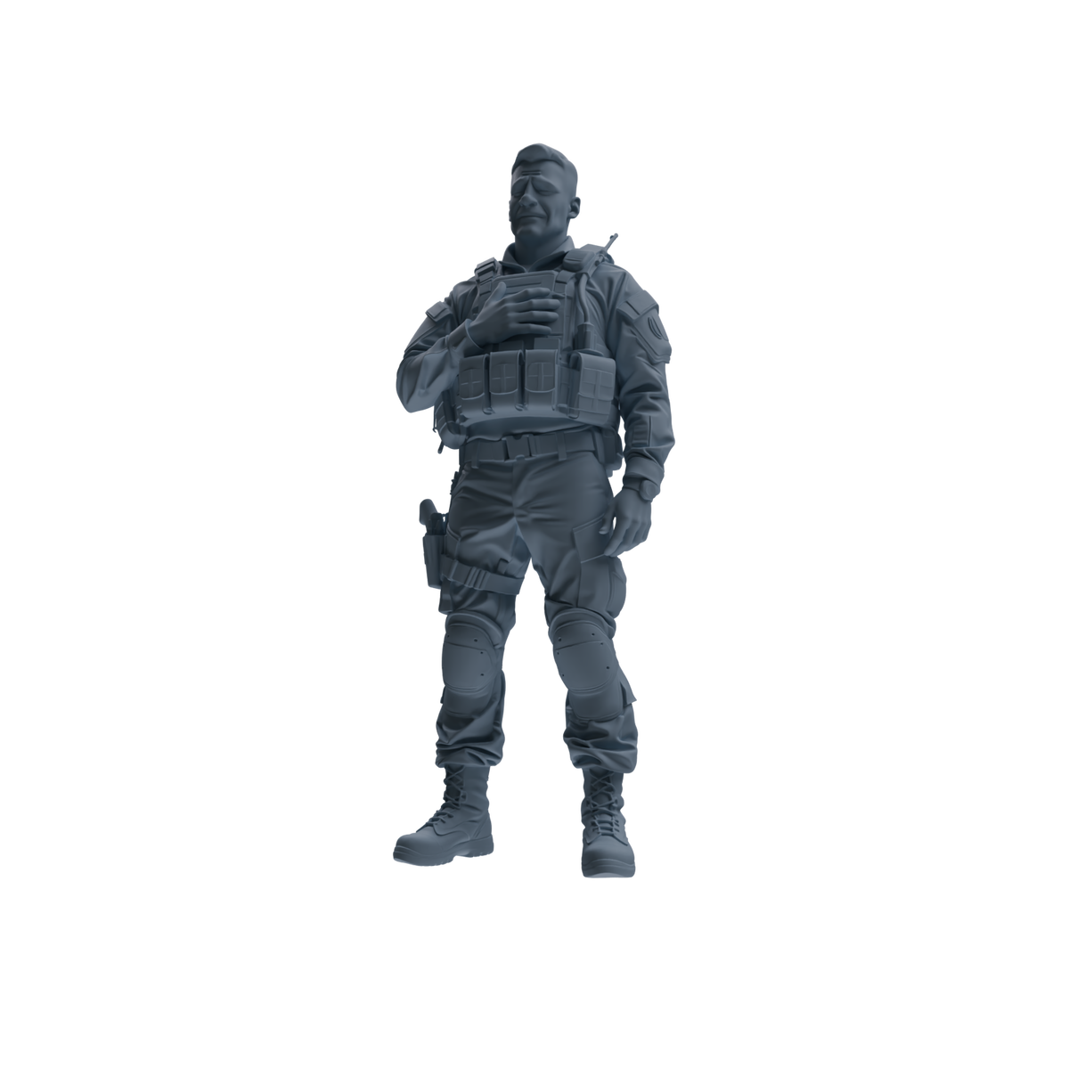 MRY-SFW SSTR183 Miniatures Soldier Model Kit Special Forces Soldier Pose Modern Model 3 pcs — detail view 6
