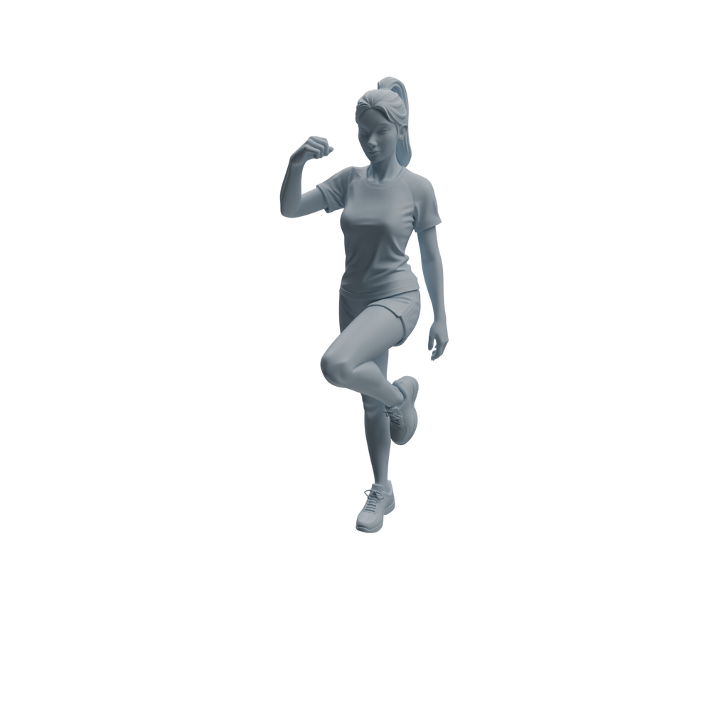 Detail view of MRY-SFW LYTR968 Sports-Scene PE Teacher Character Modern Model 4 pcs Model
